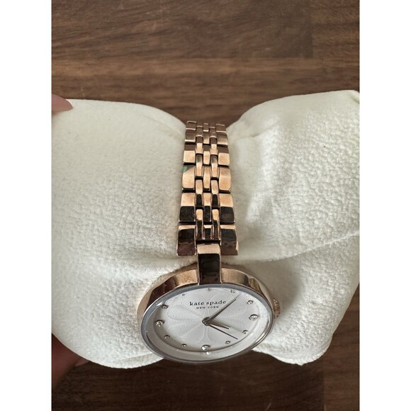 KATE SPADE KSW1594 WOMEN'S  ROSE GOLD TONE STAINLESS STEEL WATCH - Picture 3 of 9